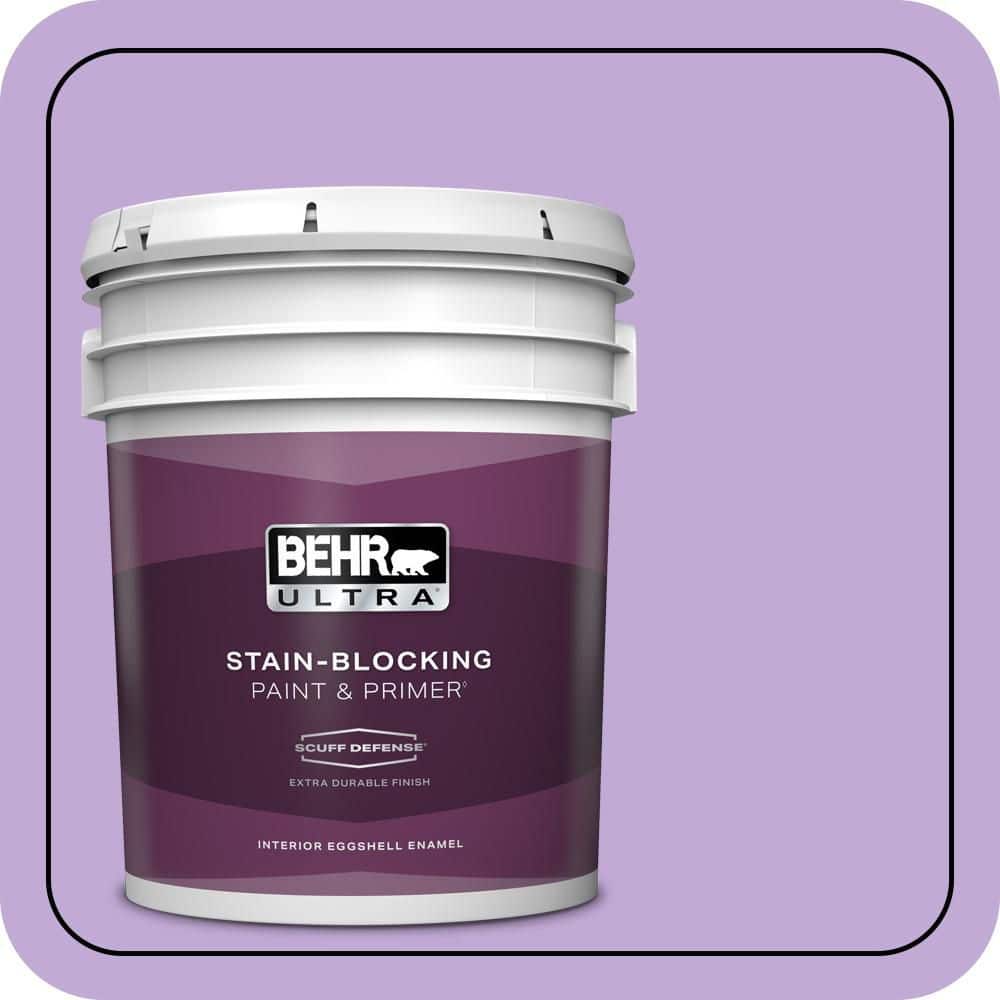 BEHR ULTRA 5 gal. #MQ4-59 Purple Gladiola Extra Durable Eggshell Enamel Interior Paint & Primer
