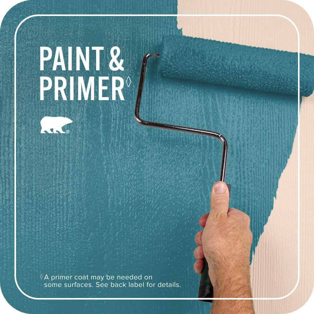 BEHR PREMIUM PLUS 1 qt. Home Decorators Collection. #HDC-CL-27 Calypso Blue Flat Exterior Paint & Primer (2)