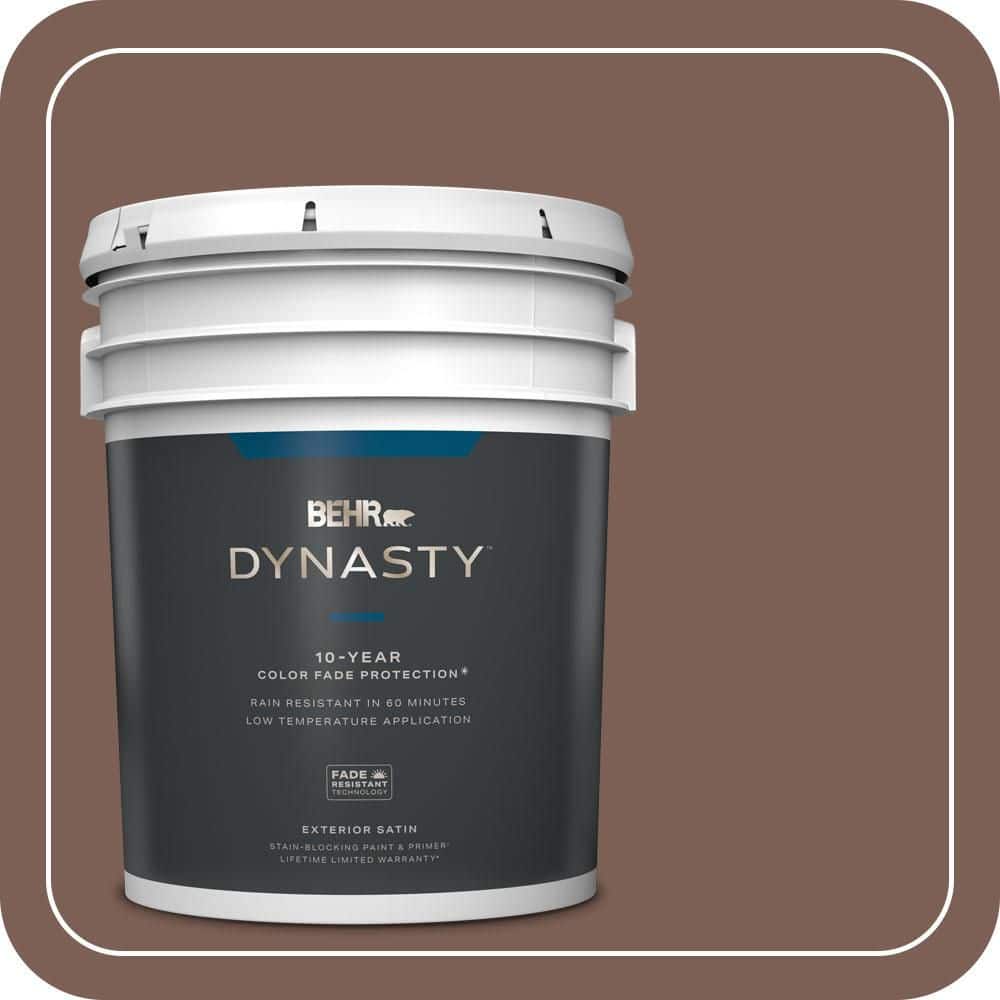 BEHR DYNASTY 5 gal. #MQ1-57 Secret Journal Satin Enamel Exterior Stain-Blocking Paint & Primer