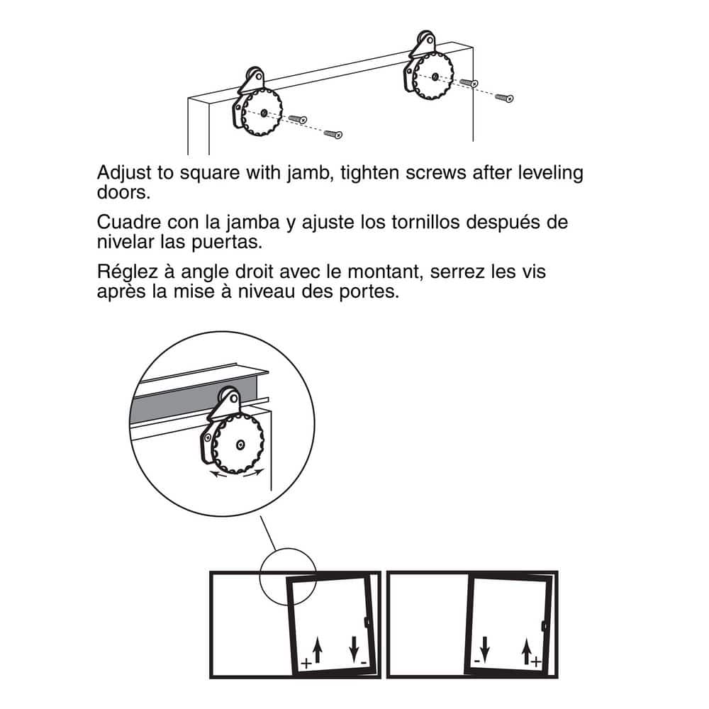 Prime-Line Closet Door Roller, Back, 3/8- in. Offset, 7/8- in. Nylon Wheel (2-pack) (3)