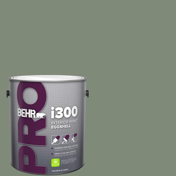 BEHR PRO 1 gal. #N400-5 Thai Basil Eggshell Interior Paint (2)