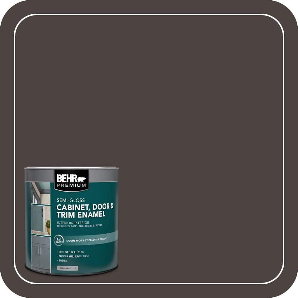 BEHR PREMIUM 1 qt. #PPU5-20 Sweet Molasses Semi-Gloss Enamel Interior/Exterior Cabinet, Door & Trim Paint