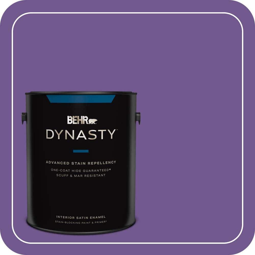 BEHR DYNASTY 1 gal. #P570-6 Classic Waltz Satin Enamel Interior Stain-Blocking Paint and Primer