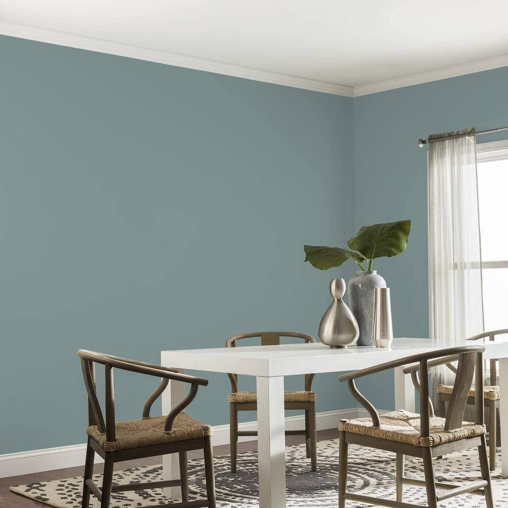 Glidden Premium 1 gal. PPG1145-5 Scarborough Eggshell Interior Paint (4)