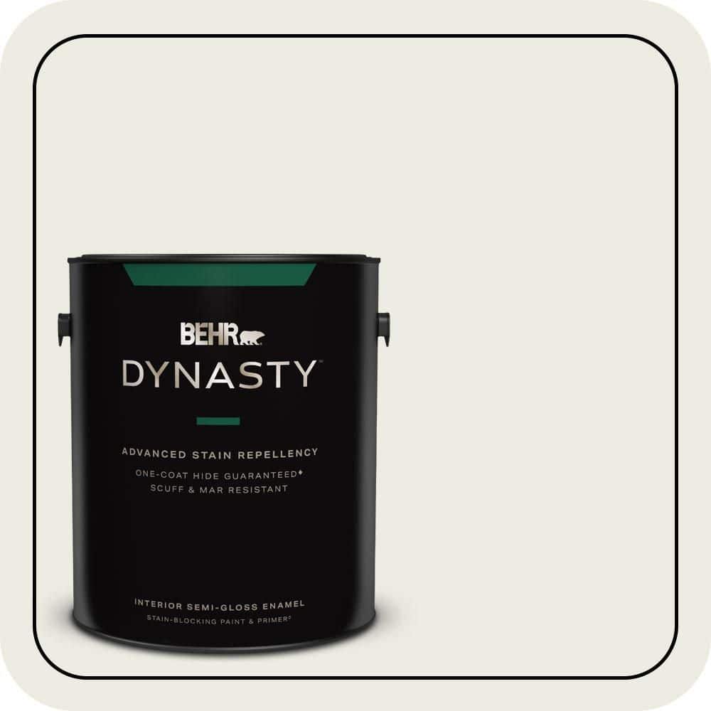 BEHR DYNASTY 1 gal. #ECC-37-2 Grand Heron Semi-Gloss Enamel Interior Stain-Blocking Paint & Primer