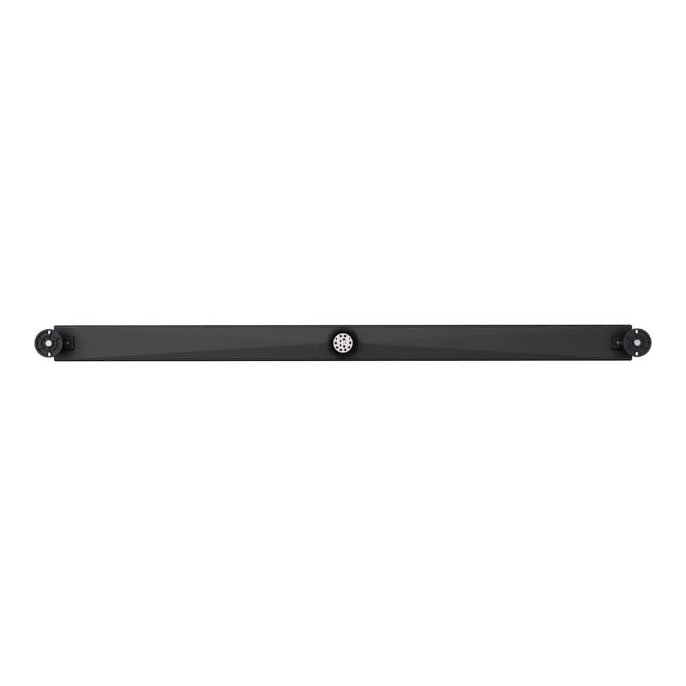 DreamLine Enigma 48 in. Linear Grate Shower Drain, Matte Black (2)