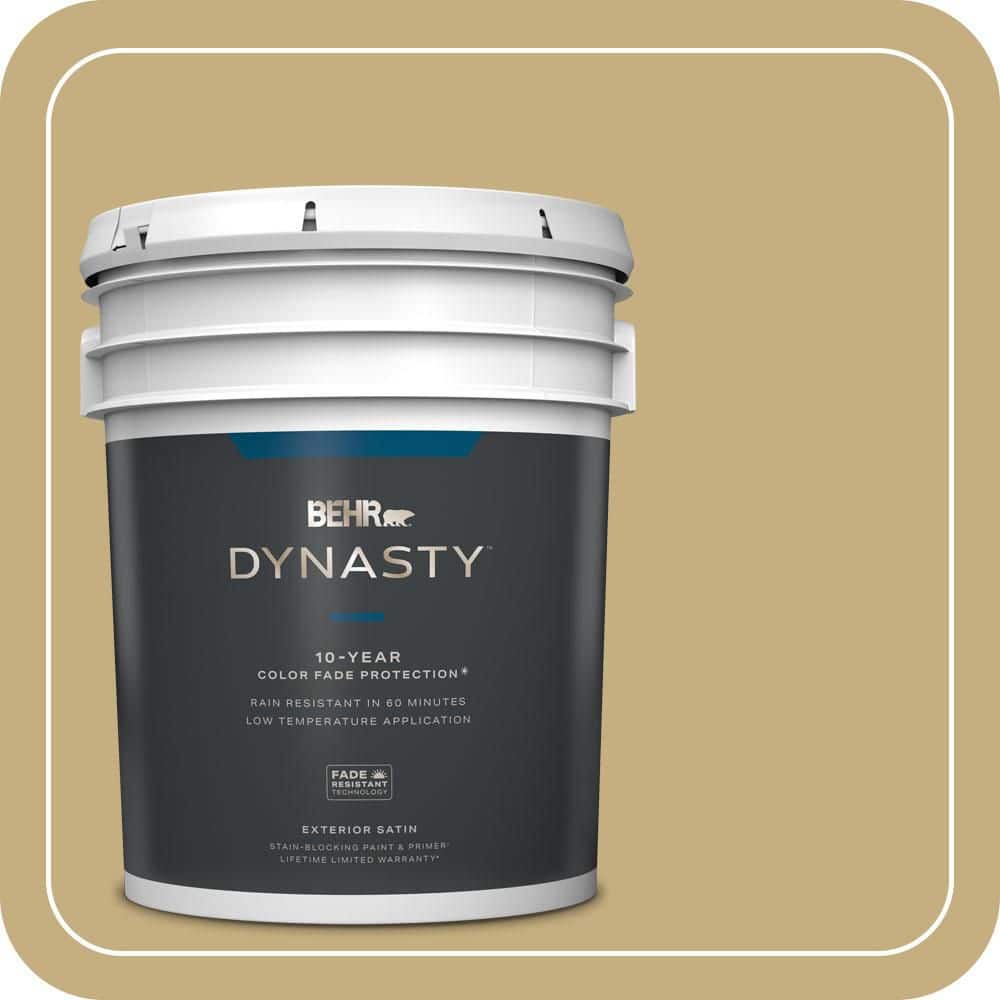 BEHR DYNASTY 5 gal. #MQ2-29 Cliff Ridge Satin Enamel Exterior Stain-Blocking Paint & Primer
