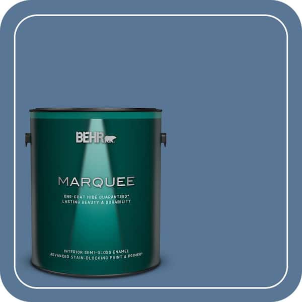 BEHR MARQUEE 1 gal. #MQ5-53 Privileged Elite One-Coat Hide Semi-Gloss Enamel Interior Paint & Primer (2)