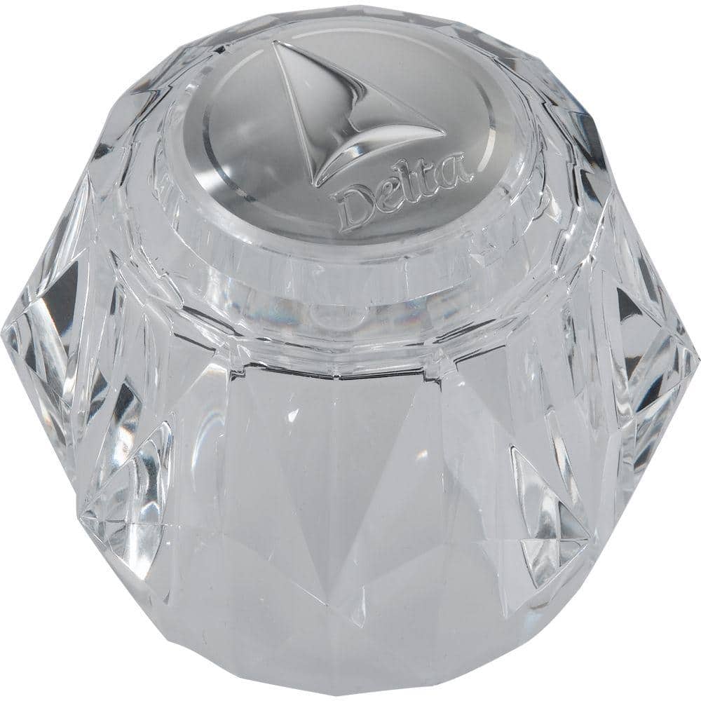 Delta Single Clear Knob Handle Kit in Clear