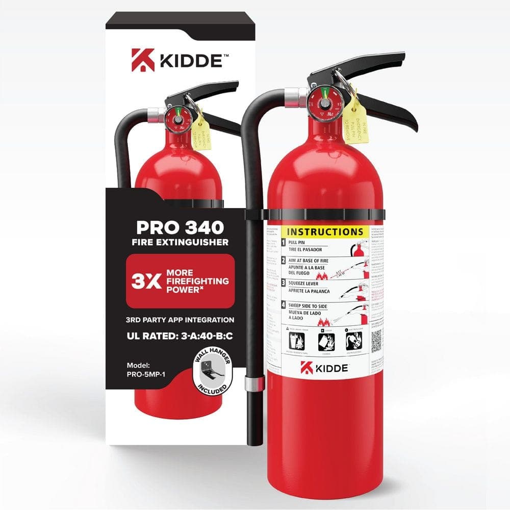 Kidde Pro 340 3-A:40-B:C Fire Extinguisher