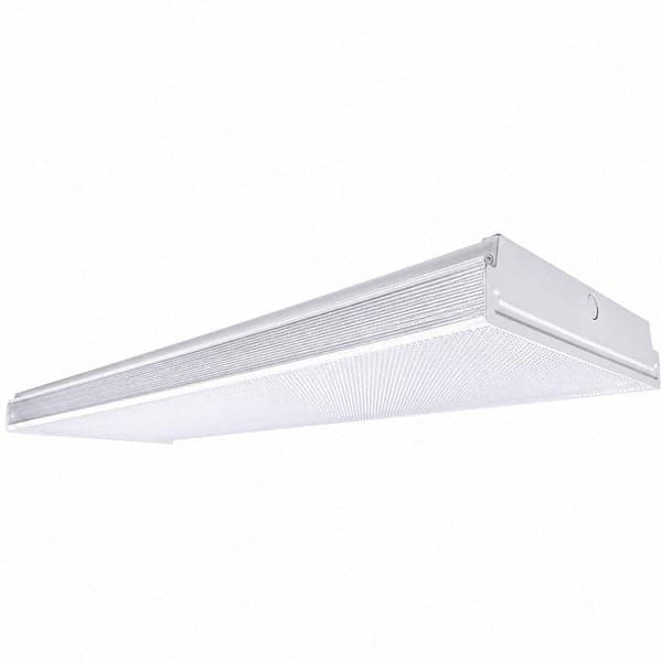 Commercial Electric 1-Pack 4 ft. 8000 Lumens Integrated LED White Wrap Light, 4000K