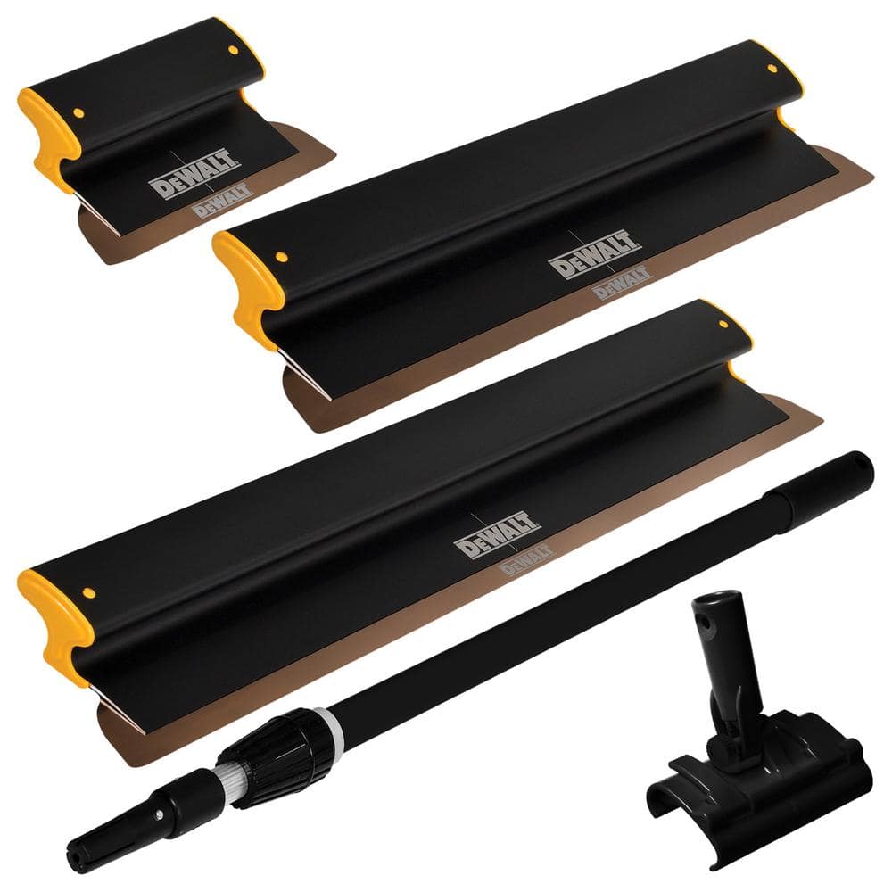 DEWALT 10/24/32 in. Aluminum-Body Skimming Blades, 37-63 in. Handle and Adapter