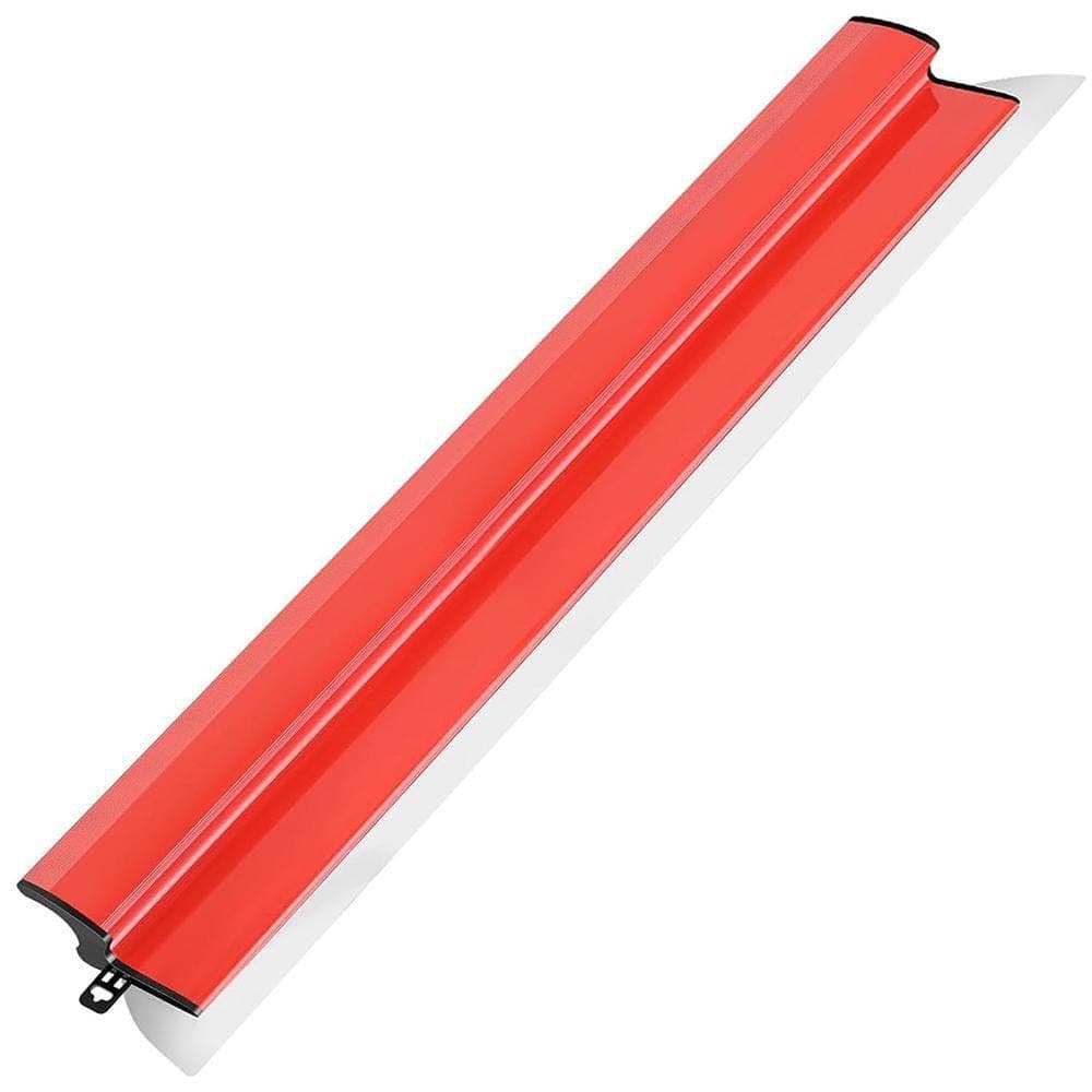 KIWDZFU 40in. Stainless Steel Drywall Smoothing Spatula with Ergonomic Handle for Large Area Wall Decoration Tool