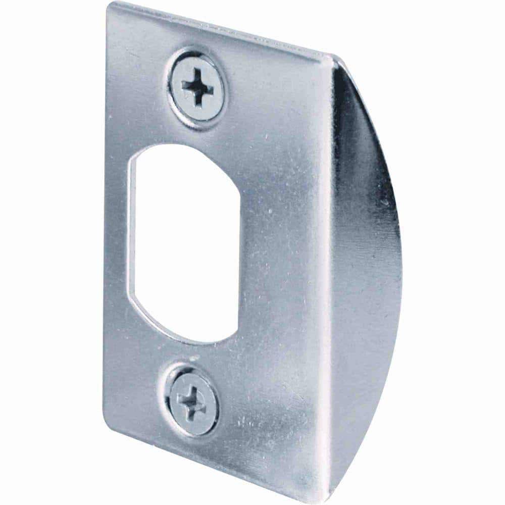 Prime-Line Chrome Plated, Dead Latch Door Lock Strike