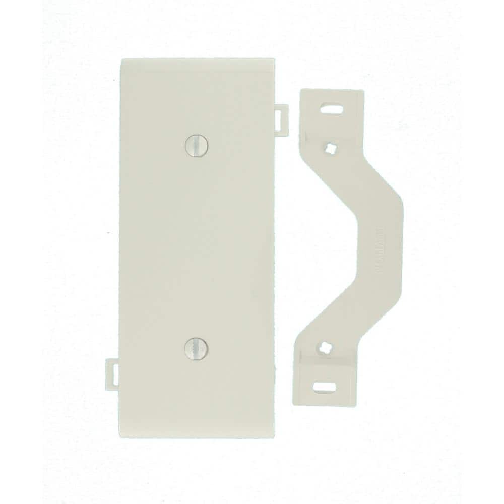 Leviton 1-Gang White Blank Plate Nylon Standard Sectional Center Panel Wall Plate (1-Pack) PSC14-W