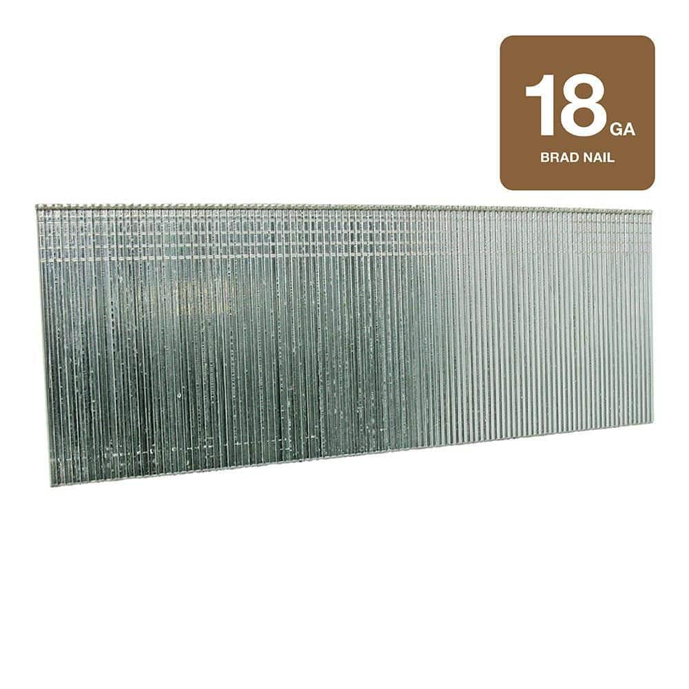 Grip-Rite 1-3/4 in. x 18-Gauge Electrogalvanized Brad Nails 5000 per Box