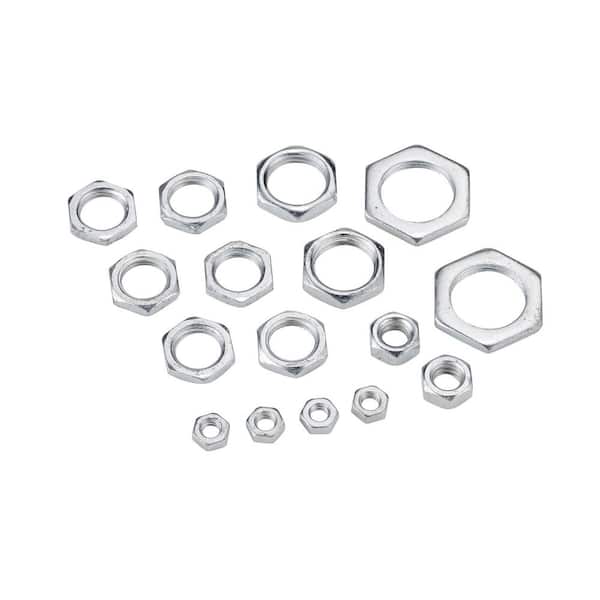 Bel Air Lighting Assorted Steel Hex Nuts (16-Pack)