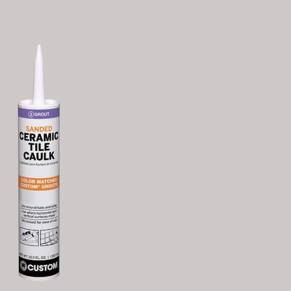 Custom Building Products Polyblend #544 10.5 oz. Rolling Fog Sanded Ceramic Tile Caulk