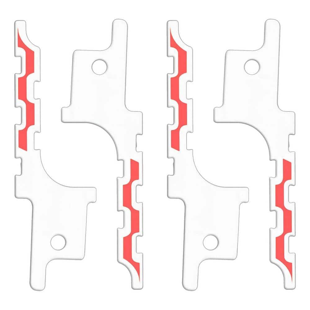 KIWDZFU 4 in. Metal Reciprocating Saw Blade with Blunt Point Design for Drywall Cutting Efficient Durable 4-Piece Set