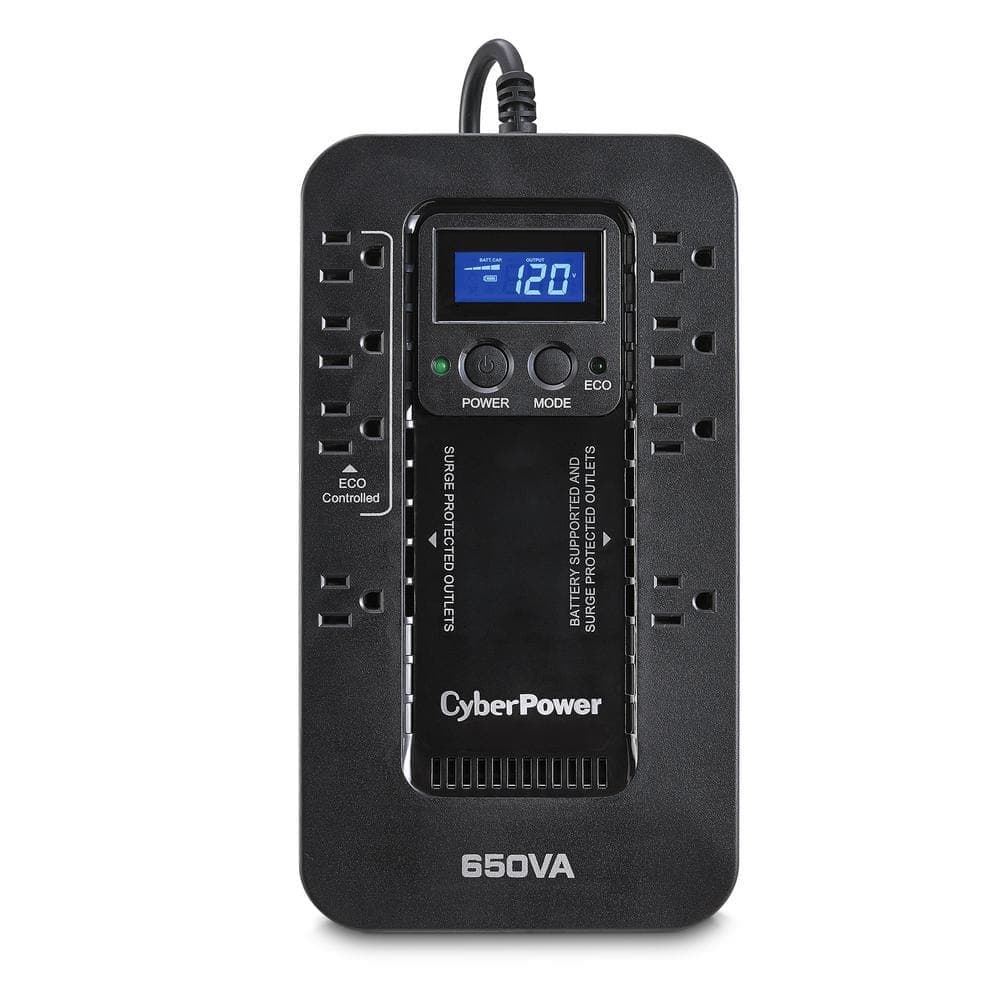 CyberPower 650VA 120-Volt 8-Outlet UPS Battery Backup