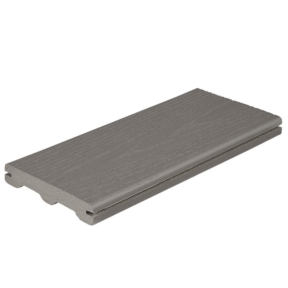 Fiberon Good Life 1 in. x 6 in. x 1 ft. Cottage Grooved Edge Capped Composite Deck Board Sample