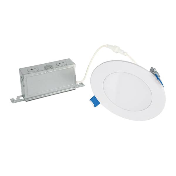 HALO 1-Pack HLBSL 4 in. Can Less Integrated LED, 600 Lumens, 5CCT, White