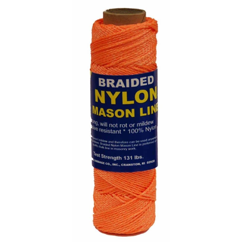 T.W. Evans Cordage #1 x 1000 ft. Braided Nylon Mason in Line Orange