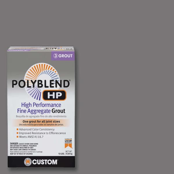 Custom Building Products Polyblend HP #19 Pewter 10 lbs. High Performance Fine Aggregate Grout