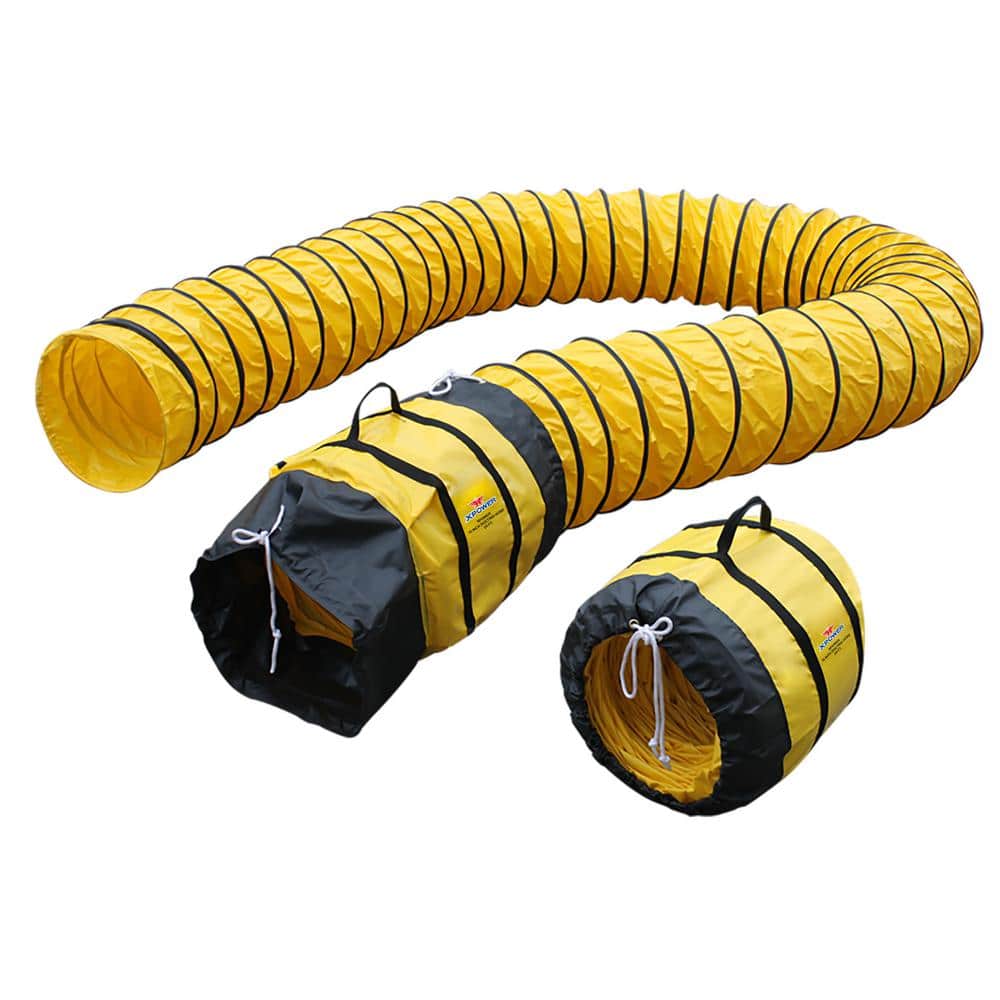 XPOWER Extra Flexible 16 in. in Dia 25 ft. Ventilation PVC Duct Hose