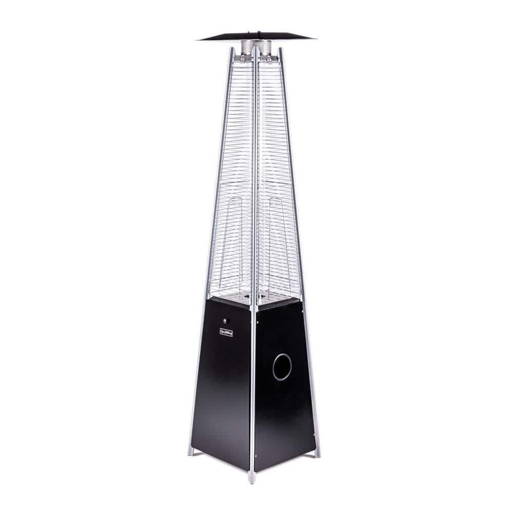 Legacy Heating 40,000 BTU Hammered Black Propane Outdoor Flame Patio Heater