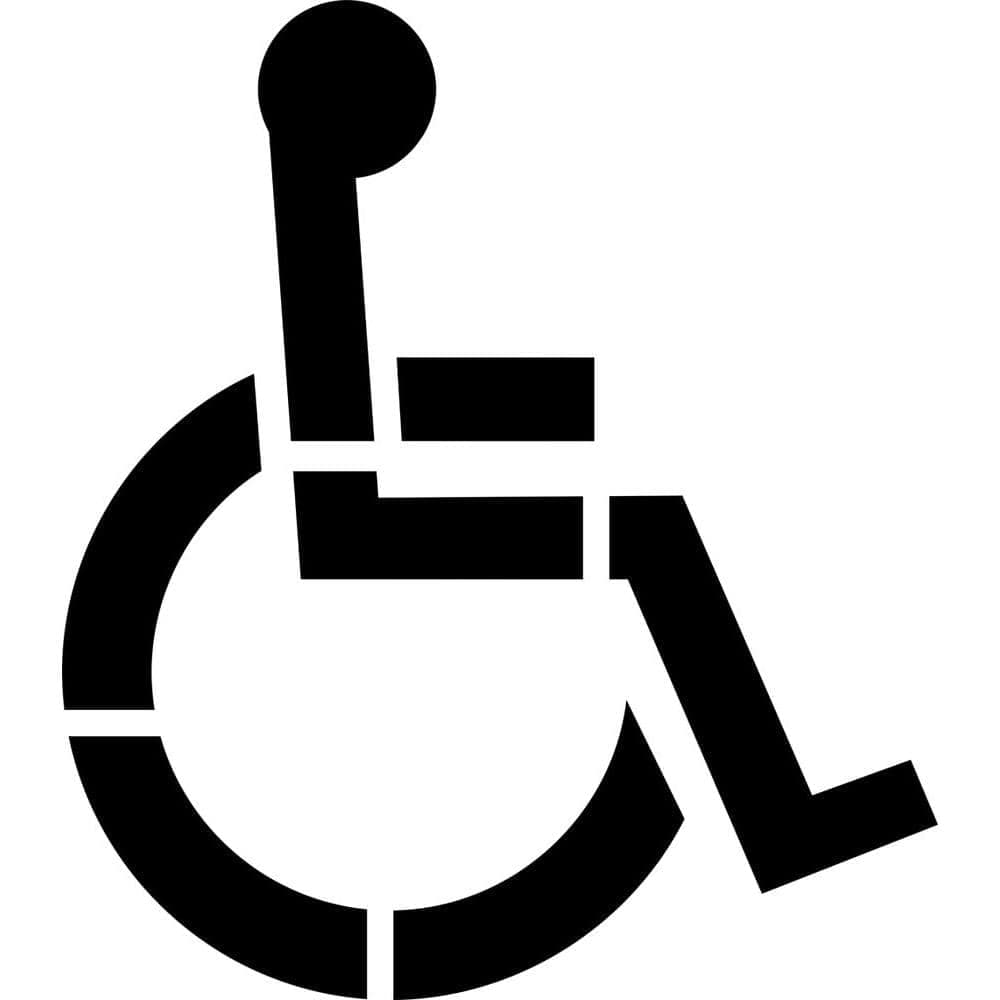 Stencil Ease 36 in. One Part Handicap Stencil