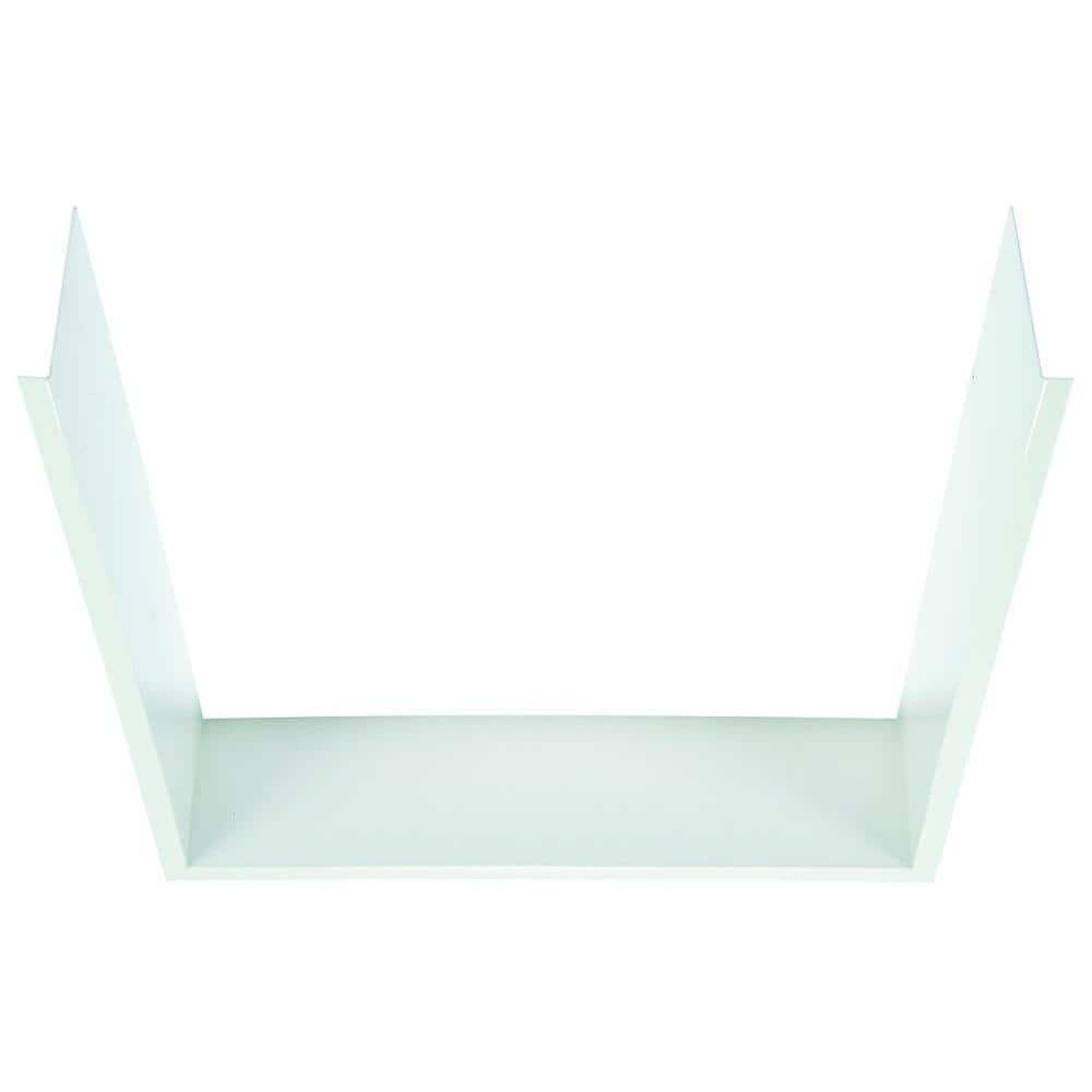 MUSTEE Duratrim 8 in. x 8 in. x 36 in. 5-Piece Easy Up Adhesive Tub/Shower Window Panel in White
