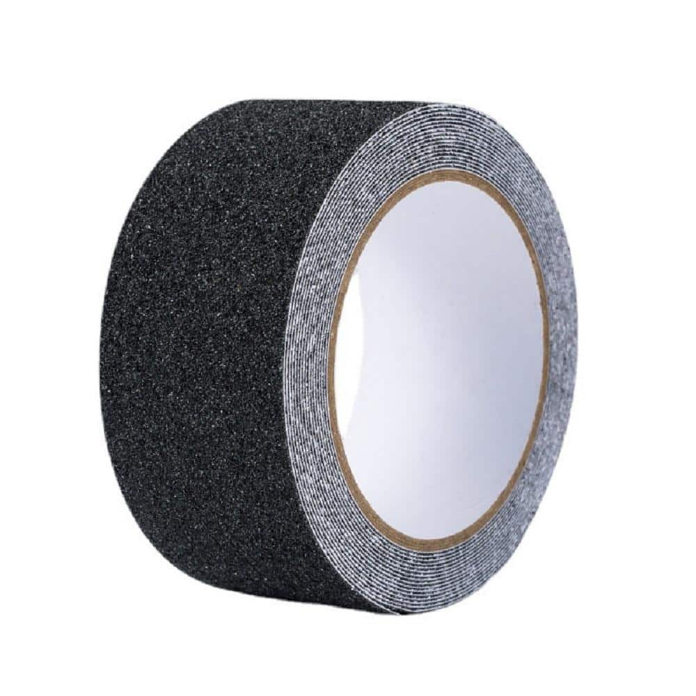 Pro Space 2 in. x 33 ft. Non-Skid Black Grip Floor Tape (2-Pack)