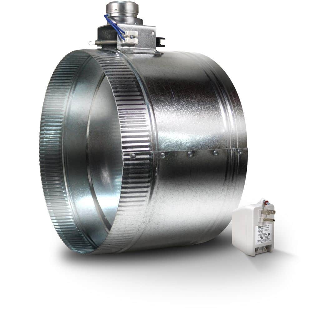 Suncourt 12 in. Motorized Adjustable Damper, Closed