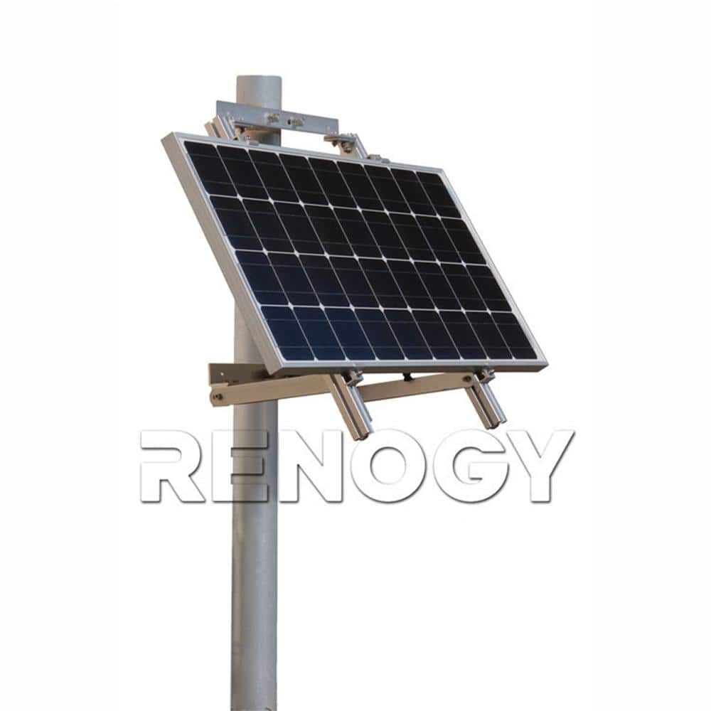 Renogy Single Side 27.4 in. Pole Mount Support For Solar Panel
