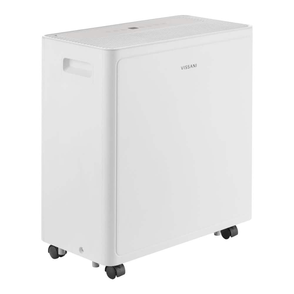 Vissani 50 pt. Dehumidifier with Pump up to 4,500 sq. ft. ENERGY STAR for Basement, Garage, or Wet Rooms in White