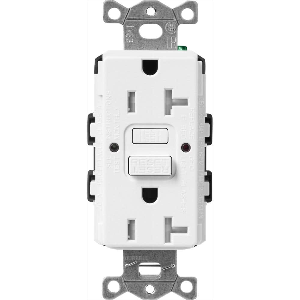Lutron Black Claro 20-Amp Tamper Resistant Duplex Outlet, Midnight (SCR-20-GFST-MN)