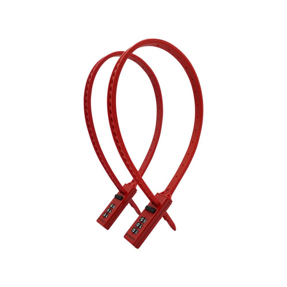 DoubleLock Badger, All-Purpose Cable Tie Combination Padlock (19 in.) (2-Pack)