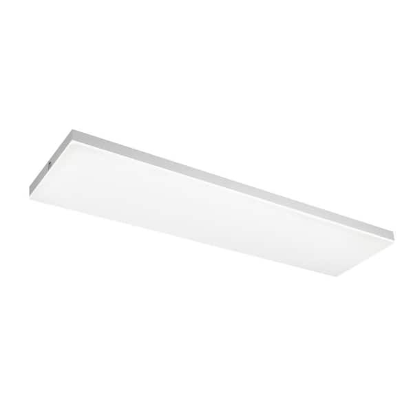 Commercial Electric 1-Pack 1 ft. x 4 ft. 40-Watt Dimmable White Integrated LED 4000 Lumens Frameless Flat Panel with Color Change 3CCT