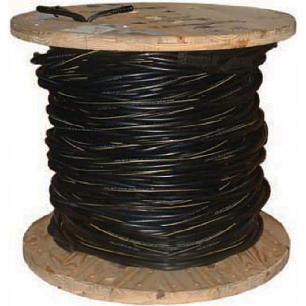 Southwire 500 ft. 2/7 Black Stranded AL Poly Triplex Service Drop Cable