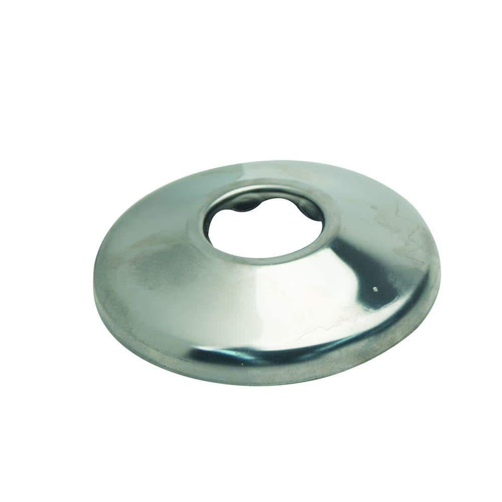 BrassCraft 1/2 in. IPS Shallow Escutcheon in Chrome (2-Pack)