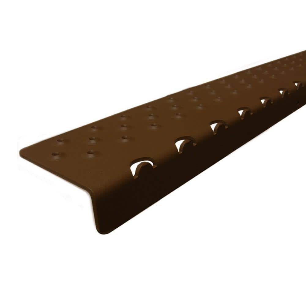 Handi Treads 2.75 in. x 30 in. x 1.125 in. Non-Slip Aluminum Nosing, Brown