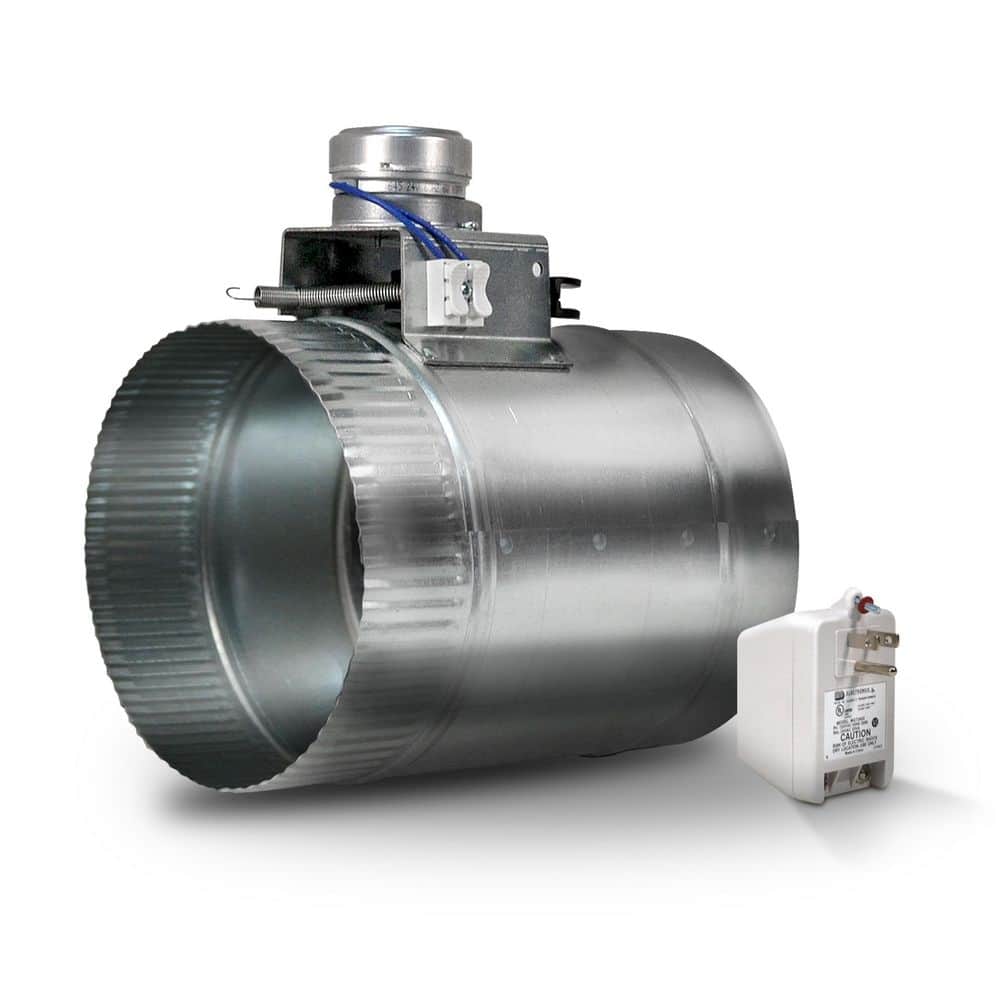 Suncourt 6 in. Motorized Adjustable Damper, Closed