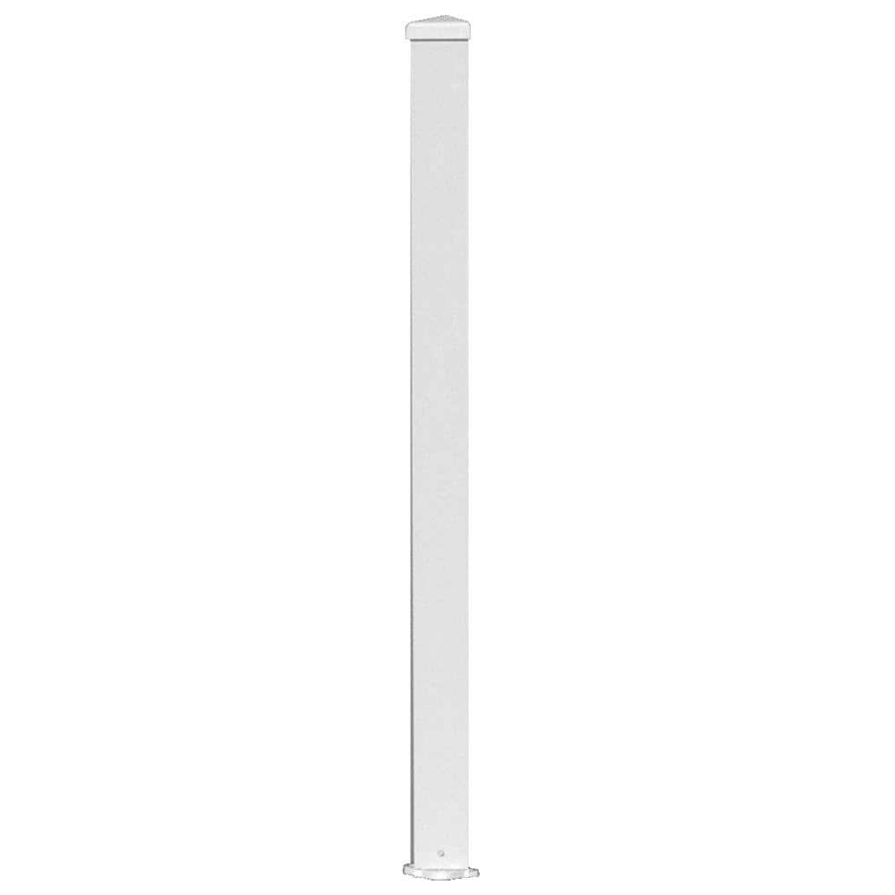 EZ Handrail 3 in. x 3 in. x 72 in. White Aluminum Post