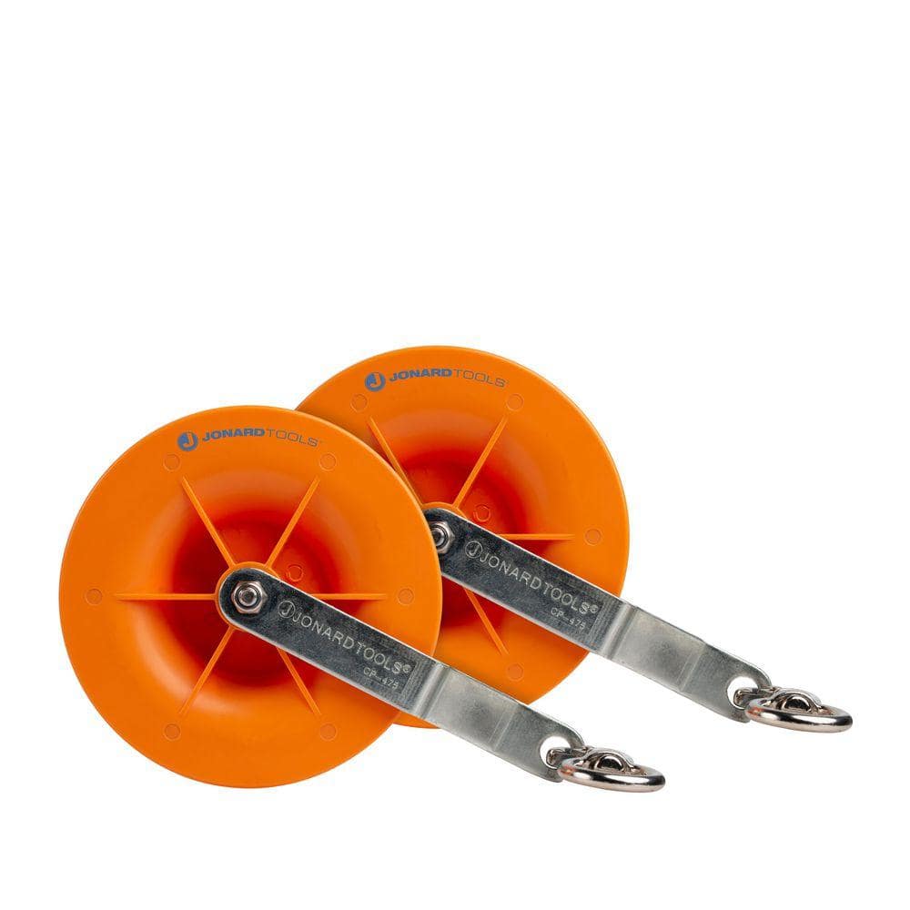 JONARD TOOLS Pulley Set for Low Voltage Electrical, Network, and COAX Cables (2-Pack)