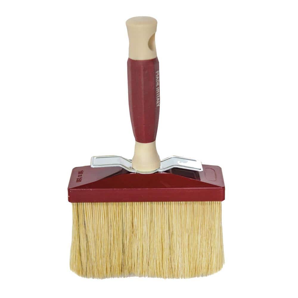 Bon Tool 7 in. x 3-1/4 in. Milano Ceiling Brush with White Bristle