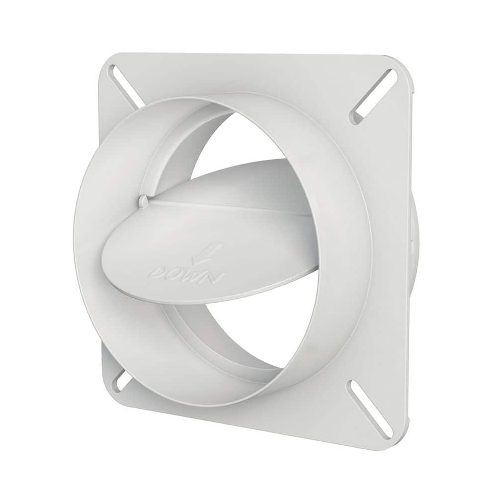 Everbilt 4 in. Dia. Plastic Inline Exhaust Vent Draft Damper