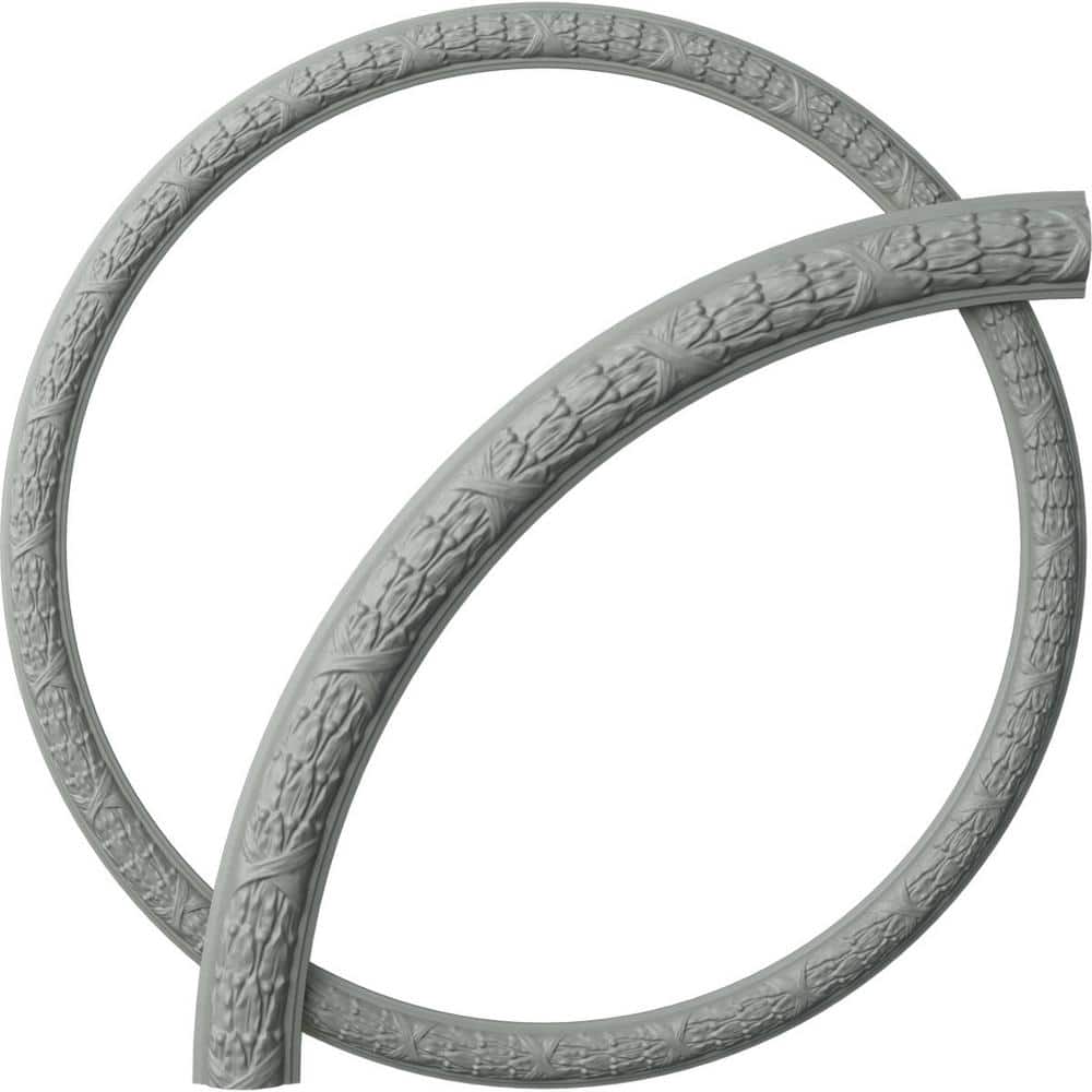 Ekena Millwork 50 in. Dublin Leaves Ceiling Ring (1/4 of Complete Circle)