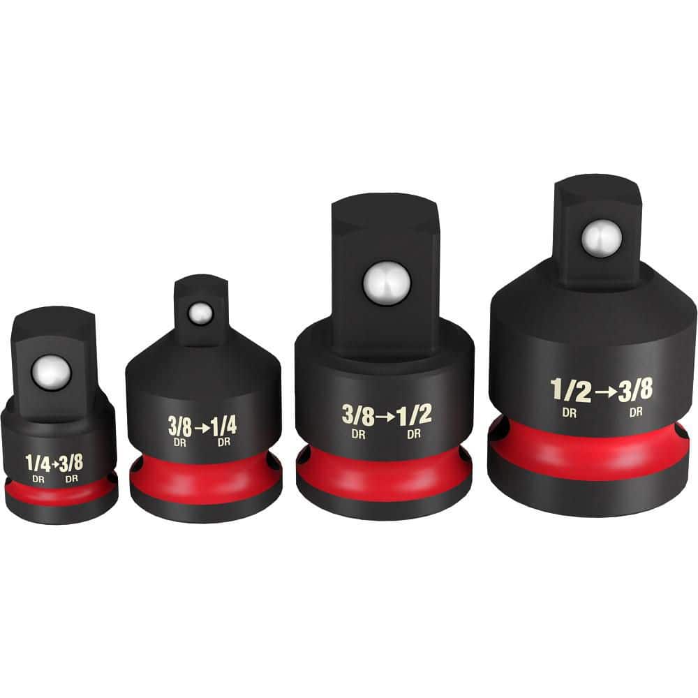 Milwaukee SHOCKWAVE impact Duty 1/4 in.-1/2 in. Drive Adapter Set