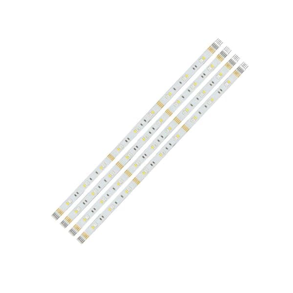 Commercial Electric 4 ft. Plug-In Cuttable/Linkable Integrated LED RGBW Indoor Under Cabinet Tape Strip Light Kit w/Remote (4-Strip Pack)